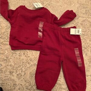 Macy's Red Kids Sweatpants & Matching Top Set